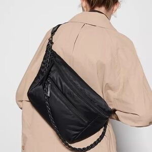 MZ Wallace Black Crosby Large Sling Crossbody